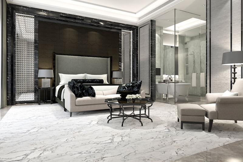 Luxury Interior Suite Bedroom in Hotel